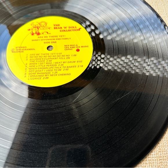 Are We There Yet Sandy Offenheim & Family 1978 LP Berandol Records -with lyrics - Picture 8 of 12